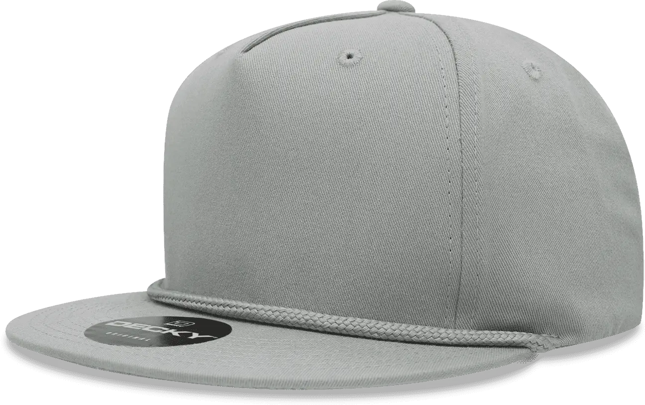 Decky 1041 Classic Flat Bill Golf Cap - Gray