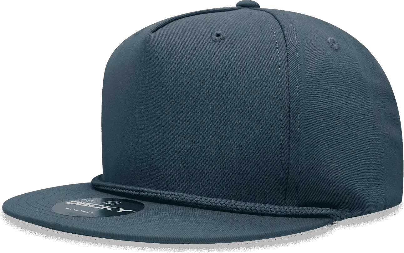 Decky 1041 Classic Flat Bill Golf Cap - Navy