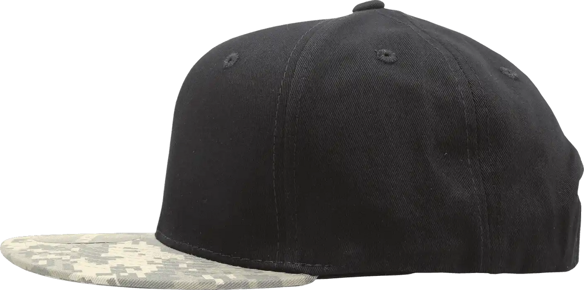 Decky 1047 Digital Camo Snapback Cap - Army Digicam Black - one Size Fits Most
