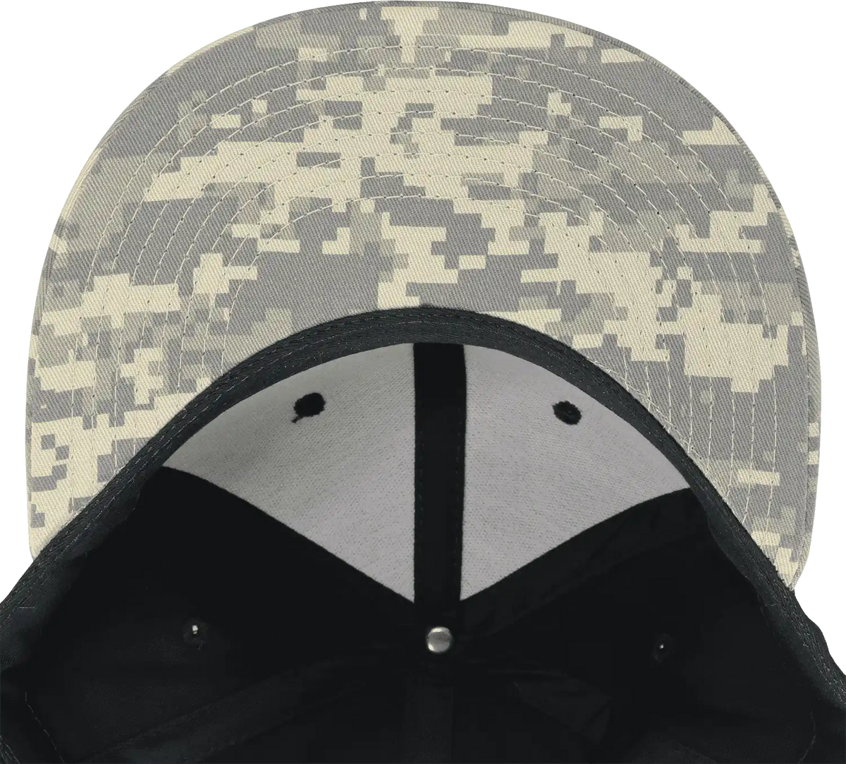 Decky 1047 Digital Camo Snapback Cap - Army Digicam Black - one Size Fits Most