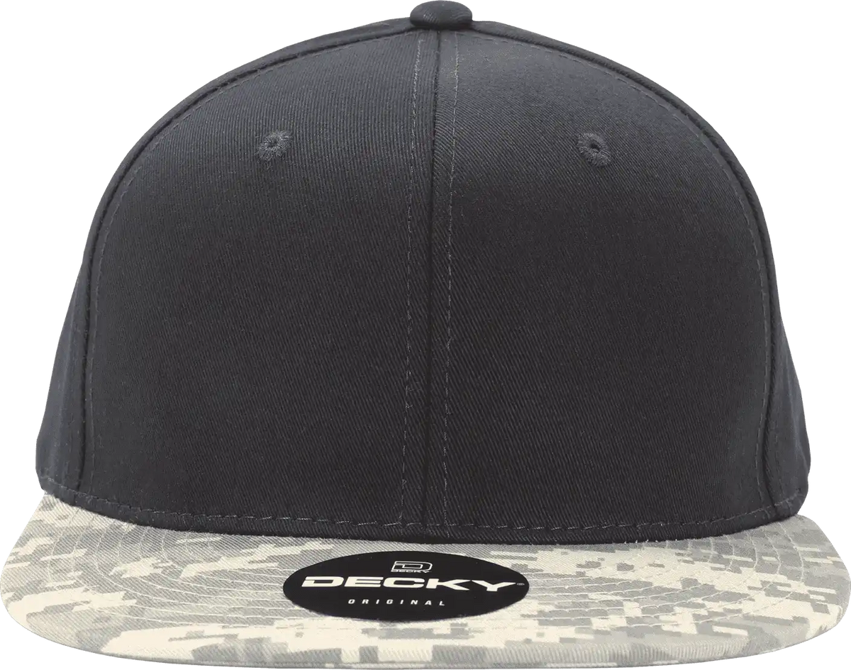 Decky 1047 Digital Camo Snapback Cap - Army Digicam Black - one Size Fits Most