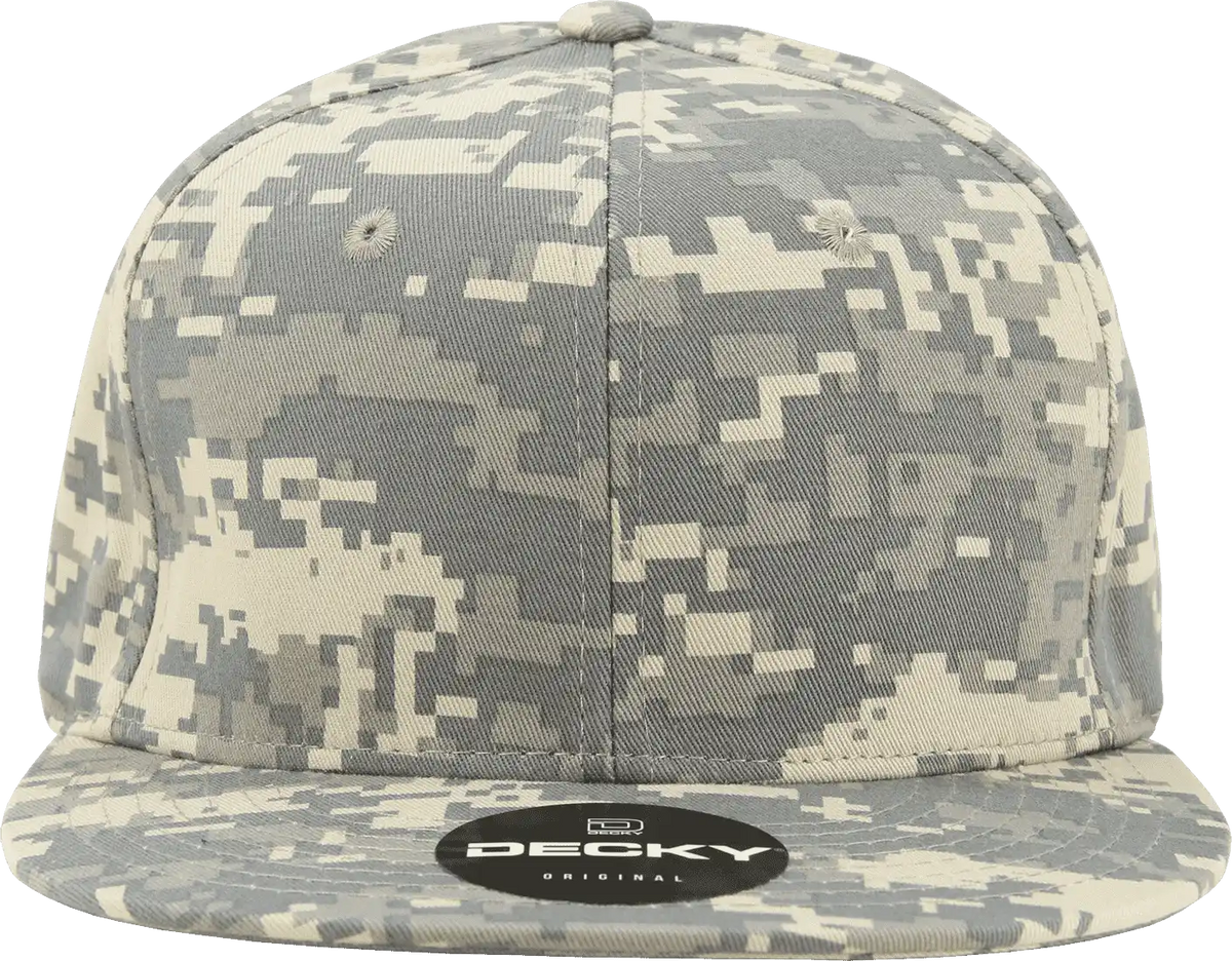 Decky 1047 Digital Camo Snapback Cap - Army Digicam - one Size Fits Most