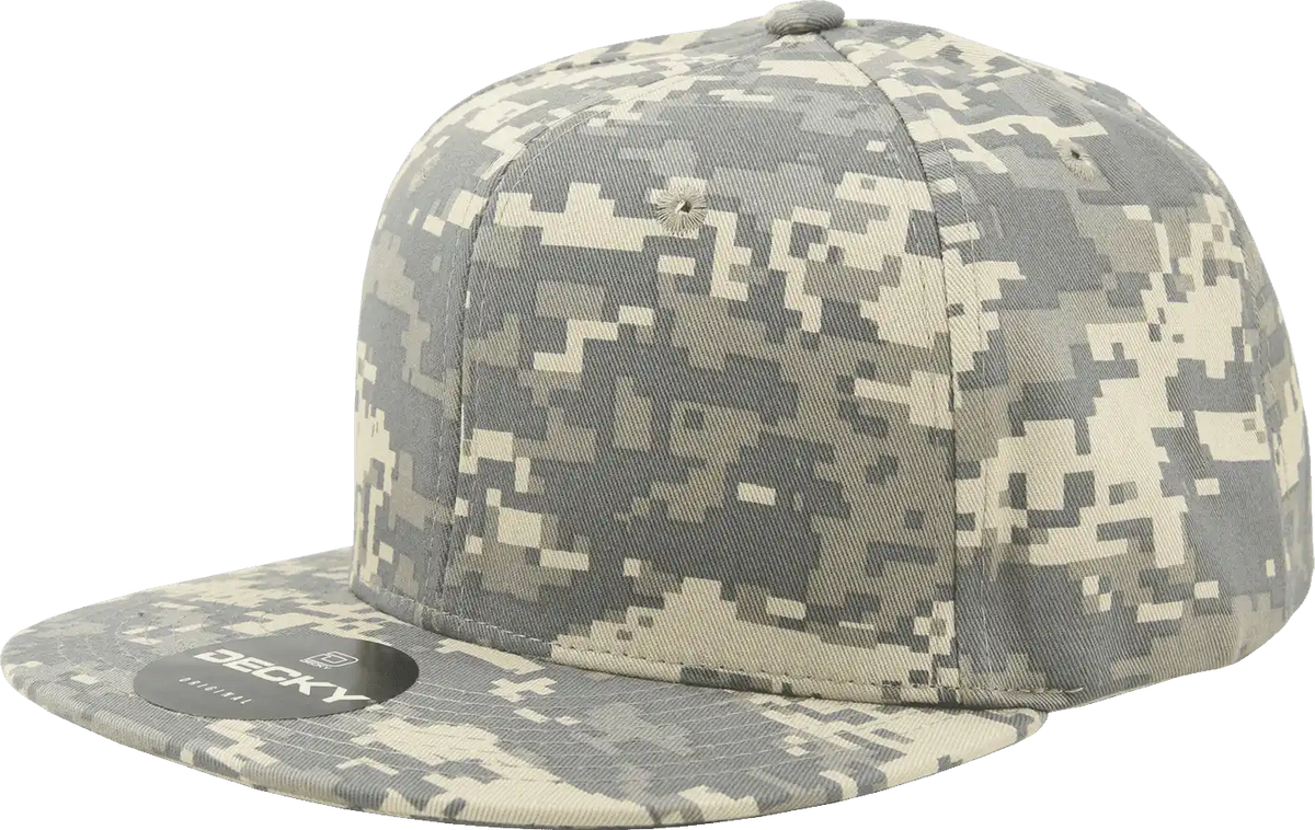 Decky 1047 Digital Camo Snapback Cap - Army Digicam - one Size Fits Most