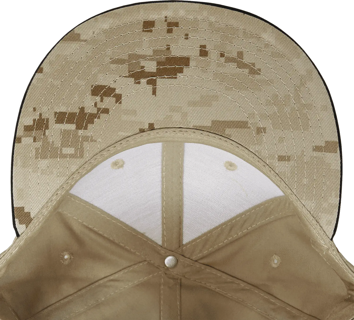 Decky 1047 Digital Camo Snapback Cap - Black Desert