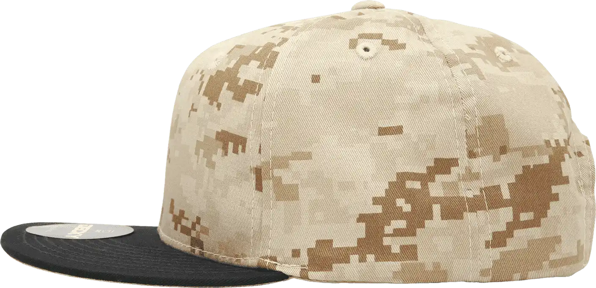 Decky 1047 Digital Camo Snapback Cap - Black Desert - Sand / one Size Fits Most