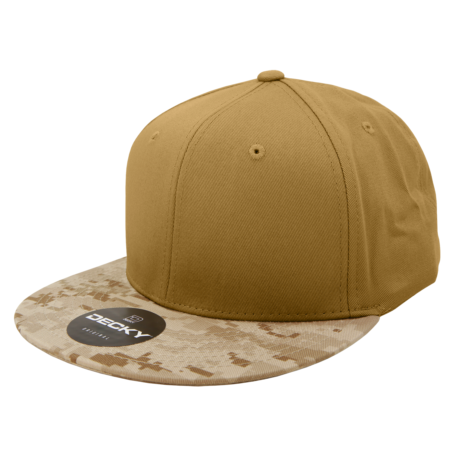 Decky 1047 Digital Camo Snapback Cap - Desert Coyote
