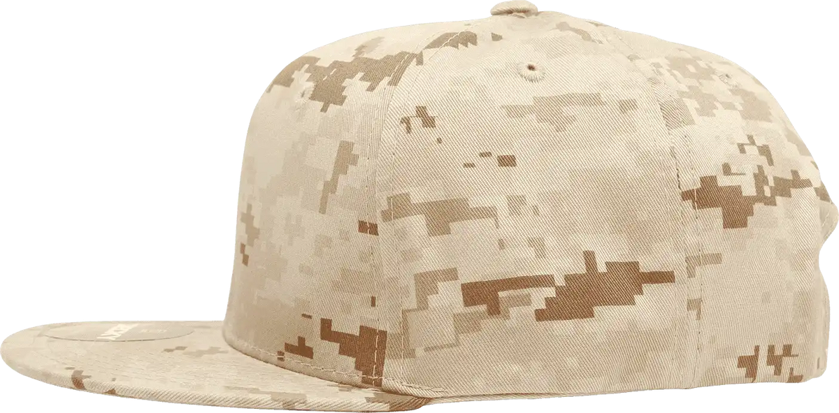 Decky 1047 Digital Camo Snapback Cap - Desert - Tan / one Size Fits Most