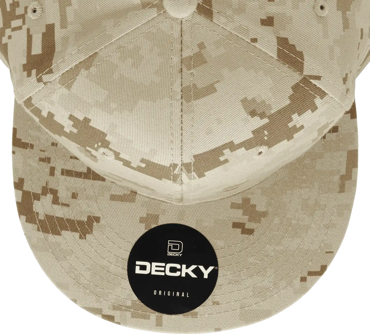 Decky 1047 Digital Camo Snapback Cap - Desert - Tan / one Size Fits Most