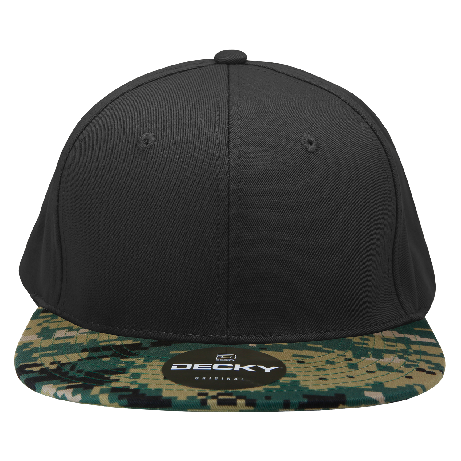 Decky 1047 Digital Camo Snapback Cap - Mcu Black