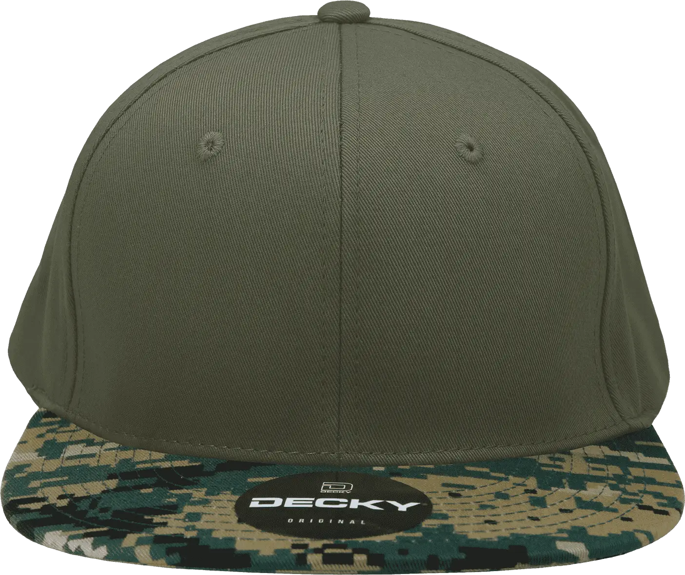 Decky 1047 Digital Camo Snapback Cap - Mcu Olive