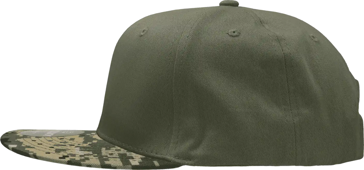 Decky 1047 Digital Camo Snapback Cap Mcu Olive / one Size Fits Most