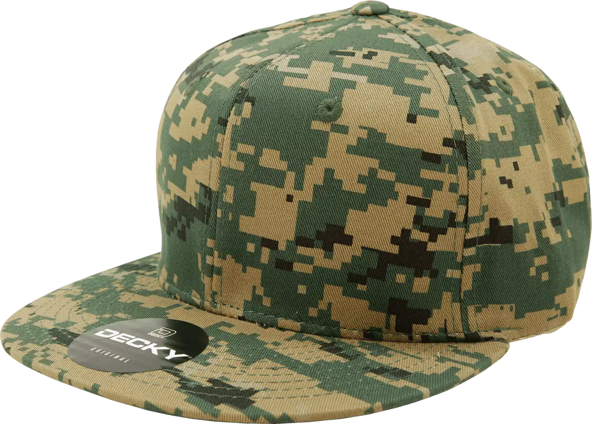 Decky 1047 Digital Camo Snapback Cap Mcu / one Size Fits Most