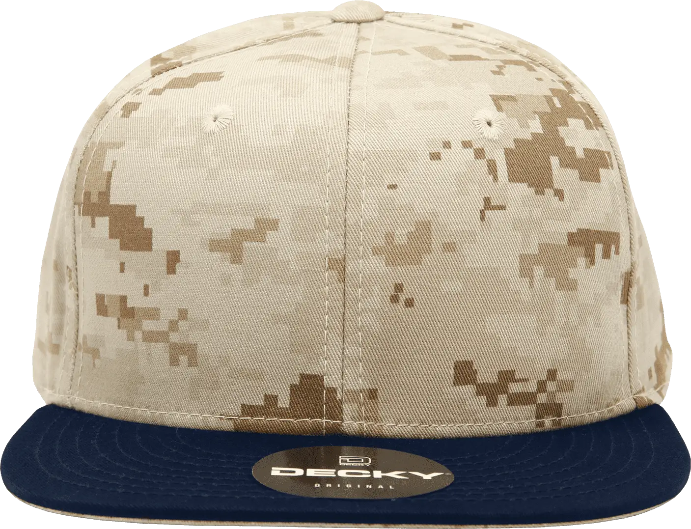 Decky 1047 Digital Camo Snapback Cap - Navy Desert