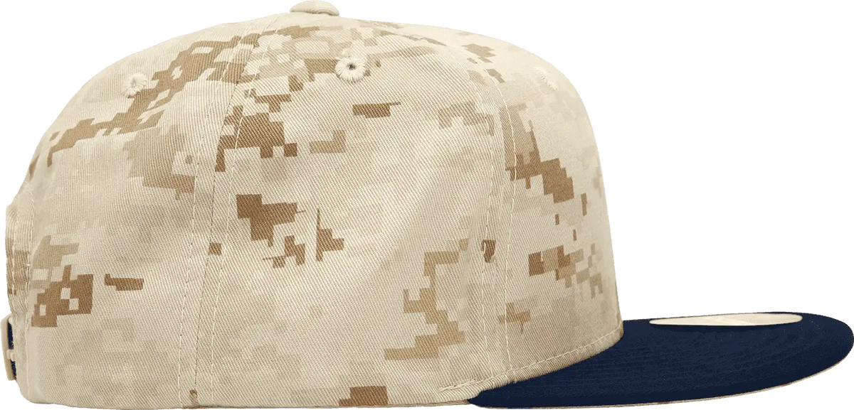Decky 1047 Digital Camo Snapback Cap - Navy Desert - one Size Fits Most