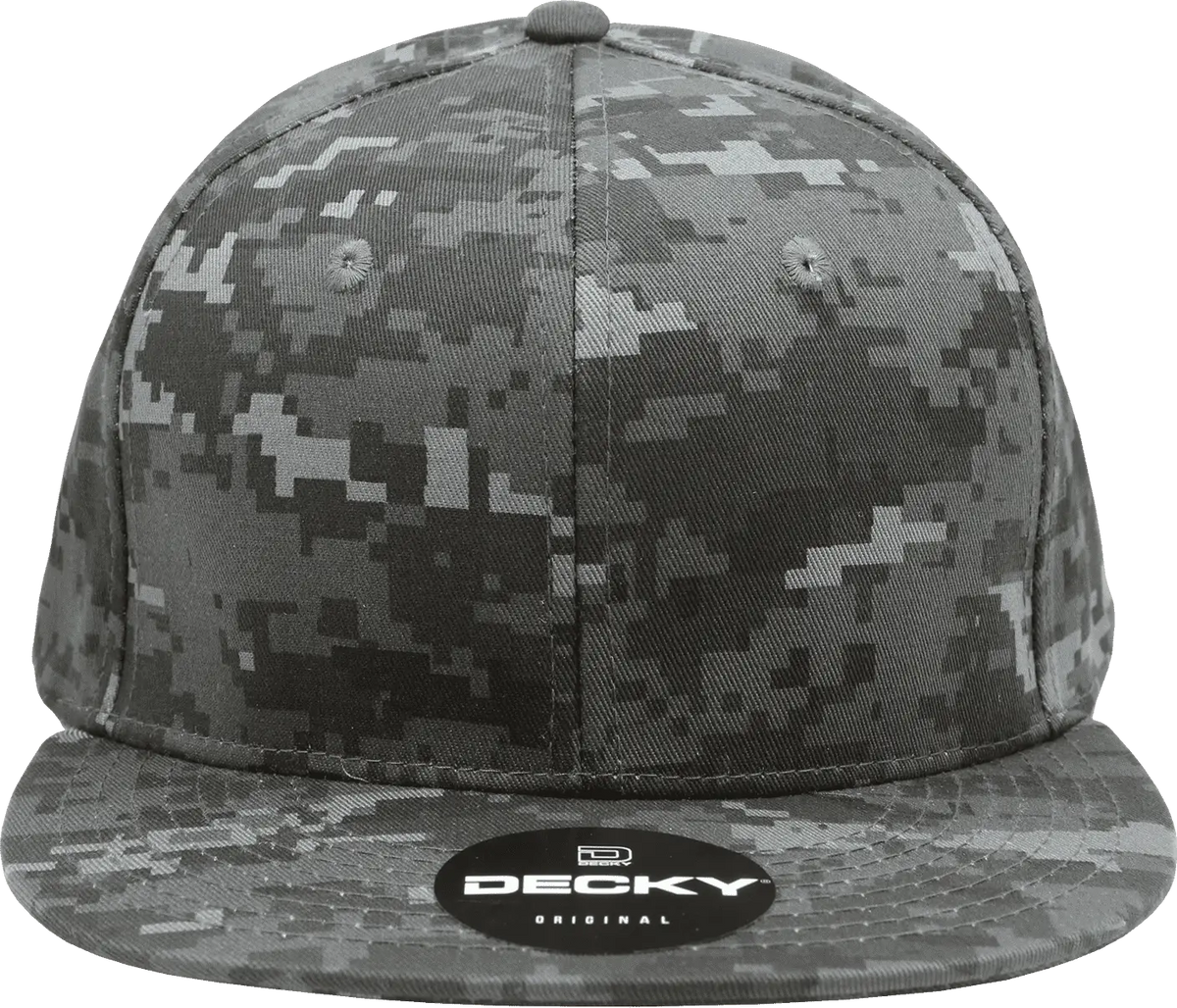 Decky 1047 Digital Camo Snapback Cap - Ntg