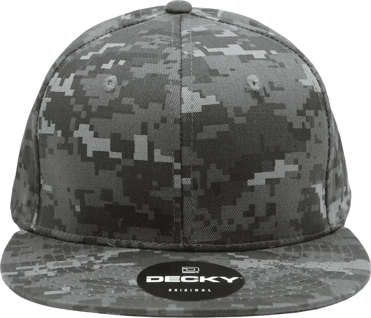 Decky 1047 Digital Camo Snapback Cap Ntg / one Size Fits Most