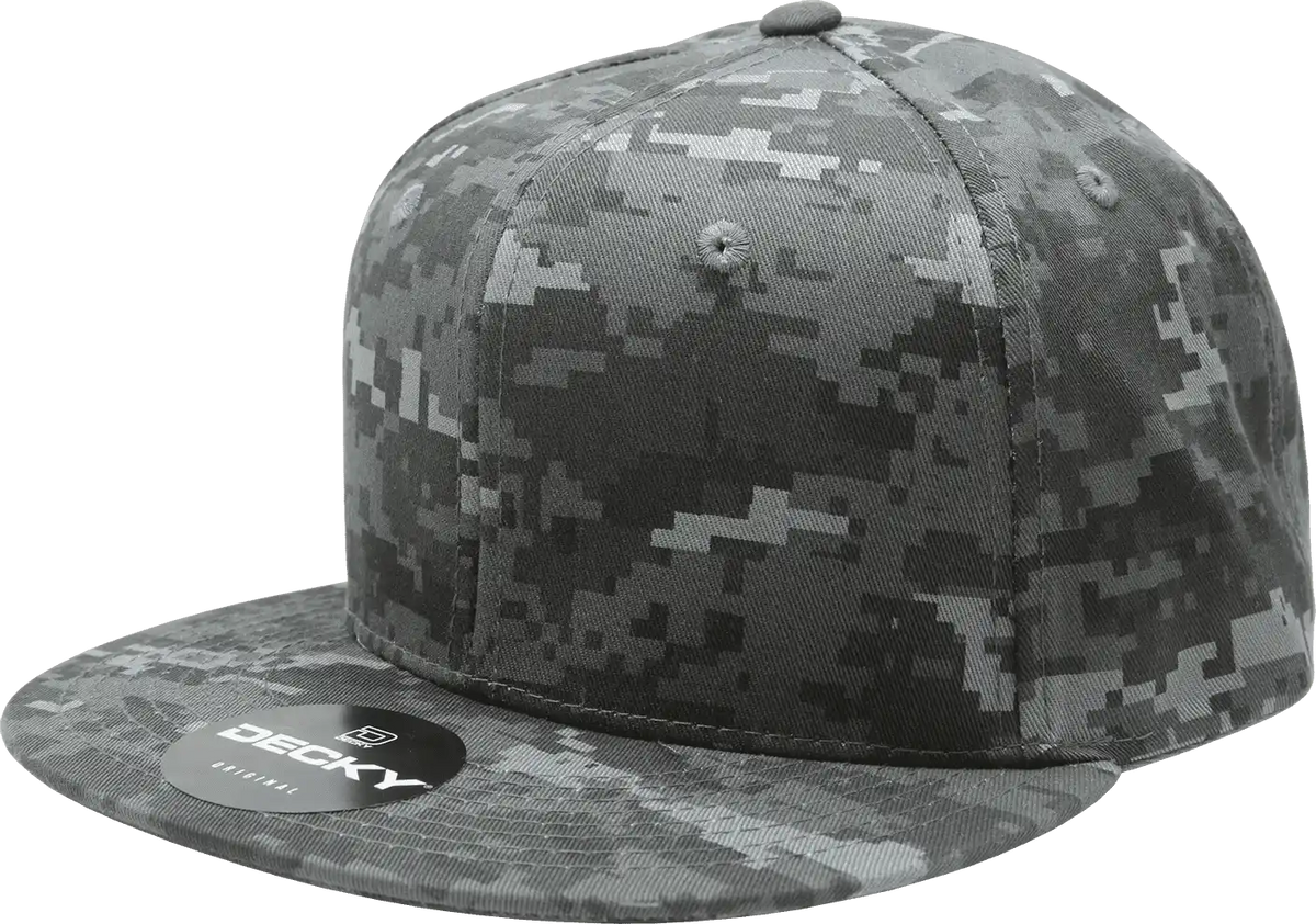 Decky 1047 Digital Camo Snapback Cap Ntg / one Size Fits Most