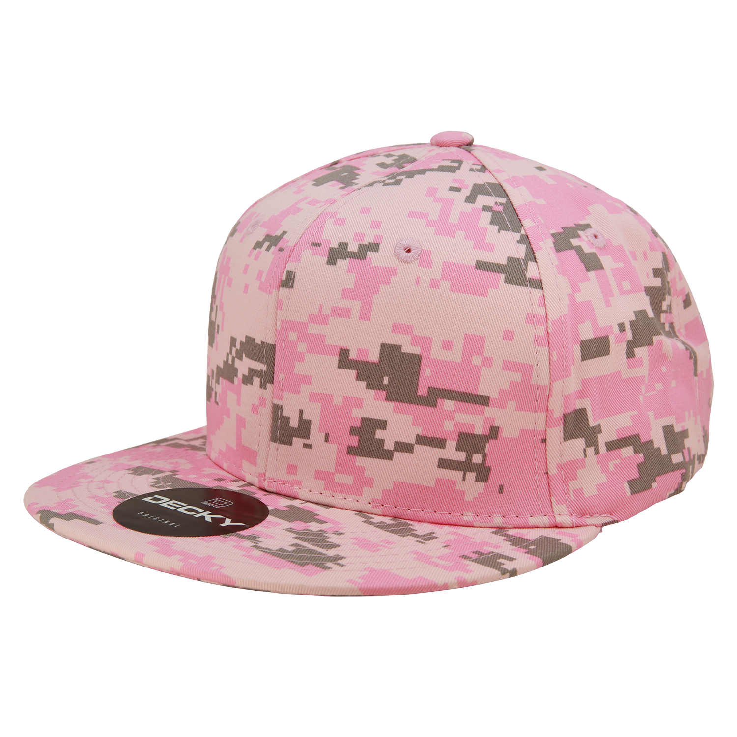 Decky 1047 Digital Camo Snapback Cap - Pink