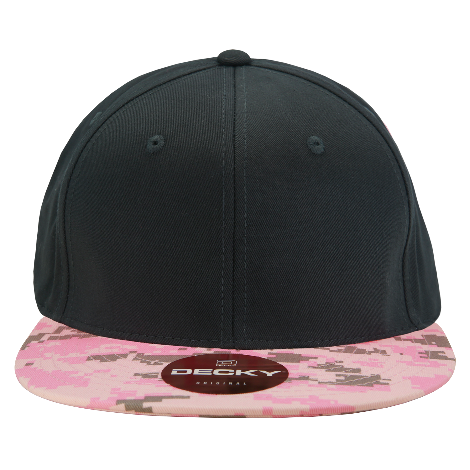Decky 1047 Digital Camo Snapback Cap - Pkd Black