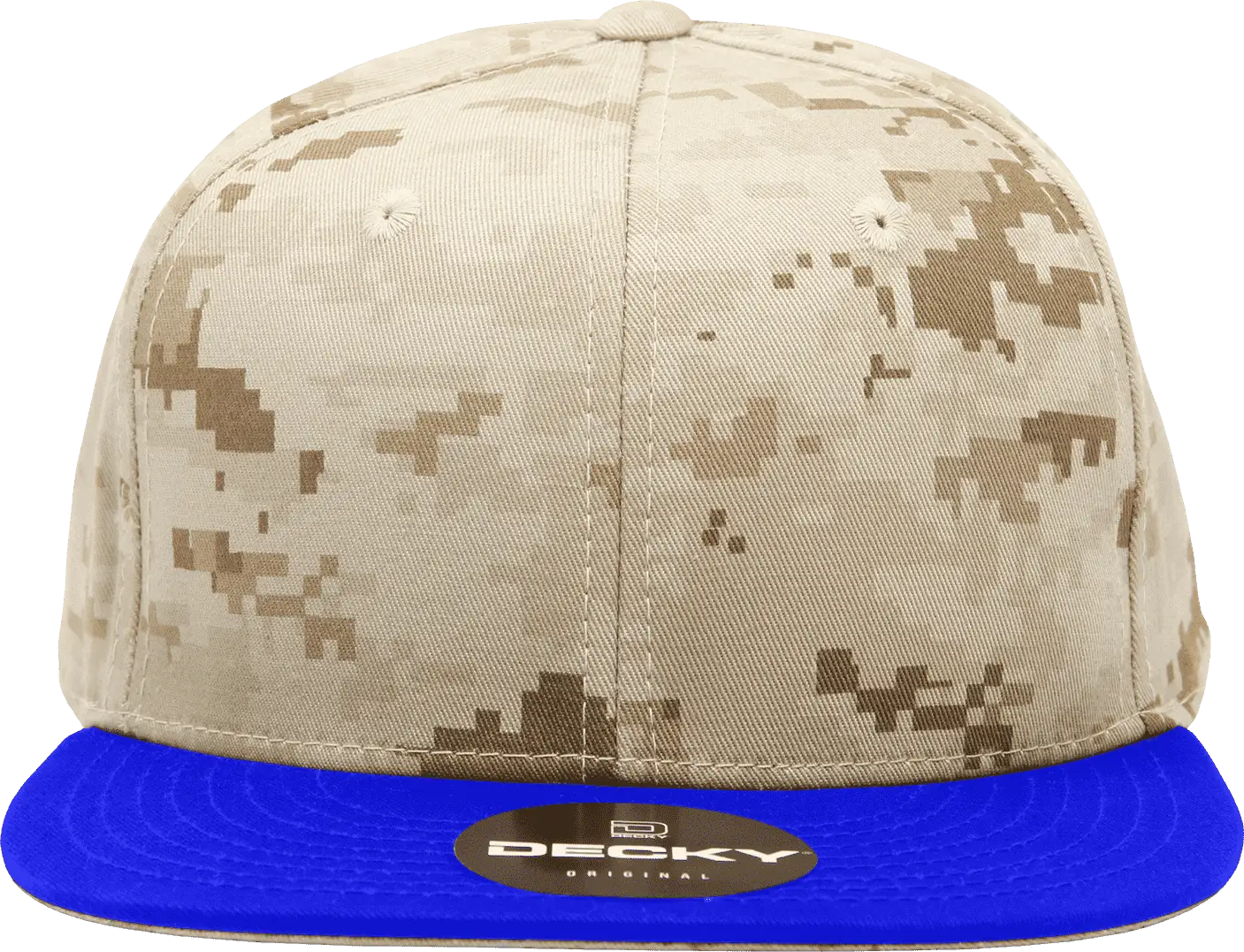 Decky 1047 Digital Camo Snapback Cap - Royal Desert