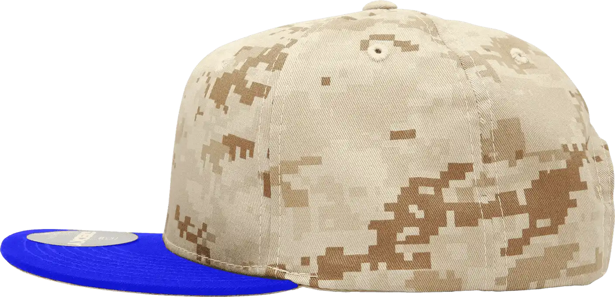Decky 1047 Digital Camo Snapback Cap Royal Desert / one Size Fits Most