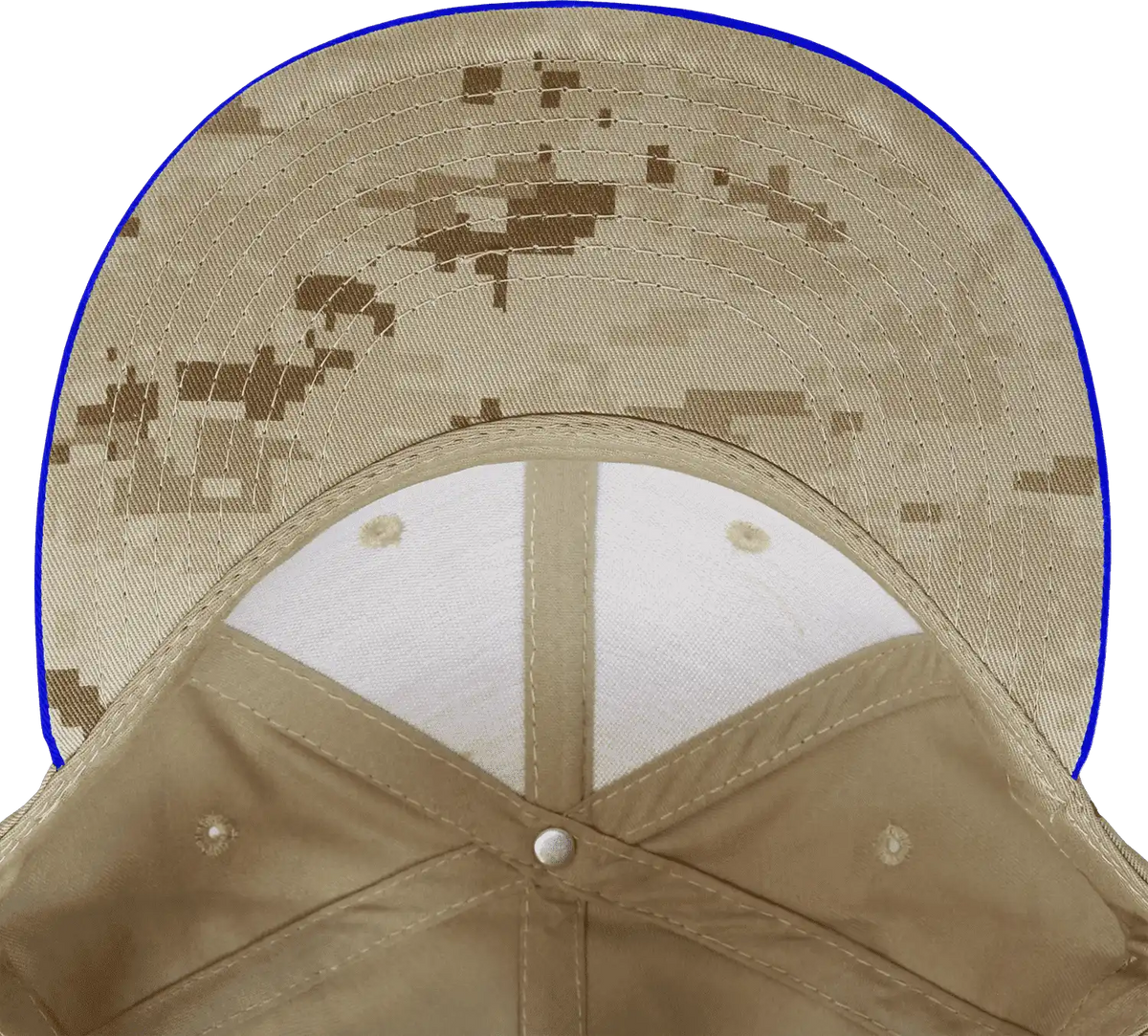 Decky 1047 Digital Camo Snapback Cap Royal Desert / one Size Fits Most