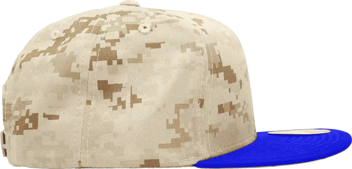 Decky 1047 Digital Camo Snapback Cap Royal Desert / one Size Fits Most