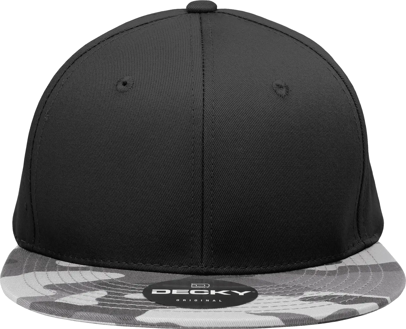 Decky 1047 Digital Camo Snapback Cap - Urban Black