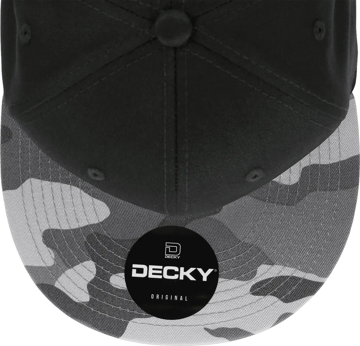 Decky 1047 Digital Camo Snapback Cap - Urban Black - one Size Fits Most