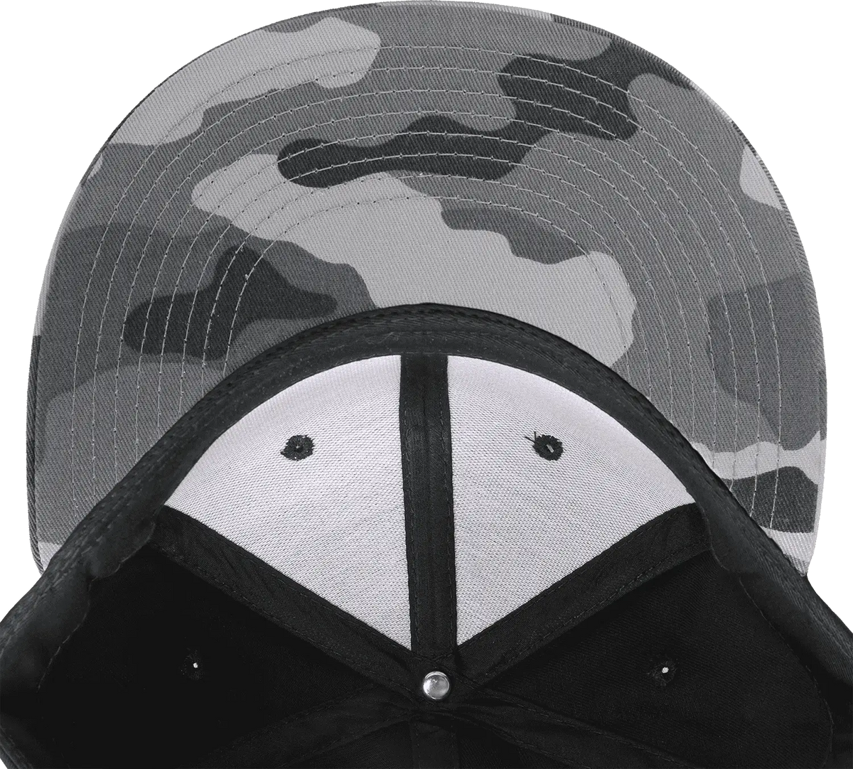 Decky 1047 Digital Camo Snapback Cap - Urban Black - one Size Fits Most