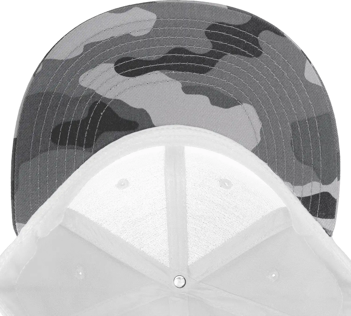 Decky 1047 Digital Camo Snapback Cap Urban White / one Size Fits Most