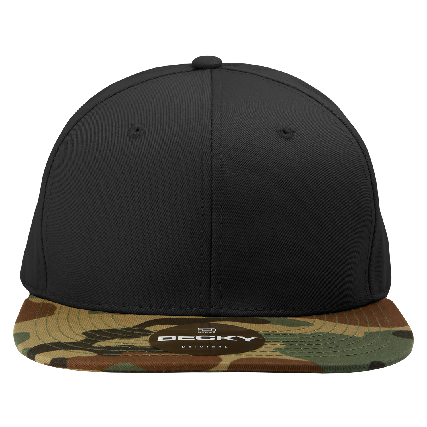 Decky 1047 Digital Camo Snapback Cap - Woodland Black