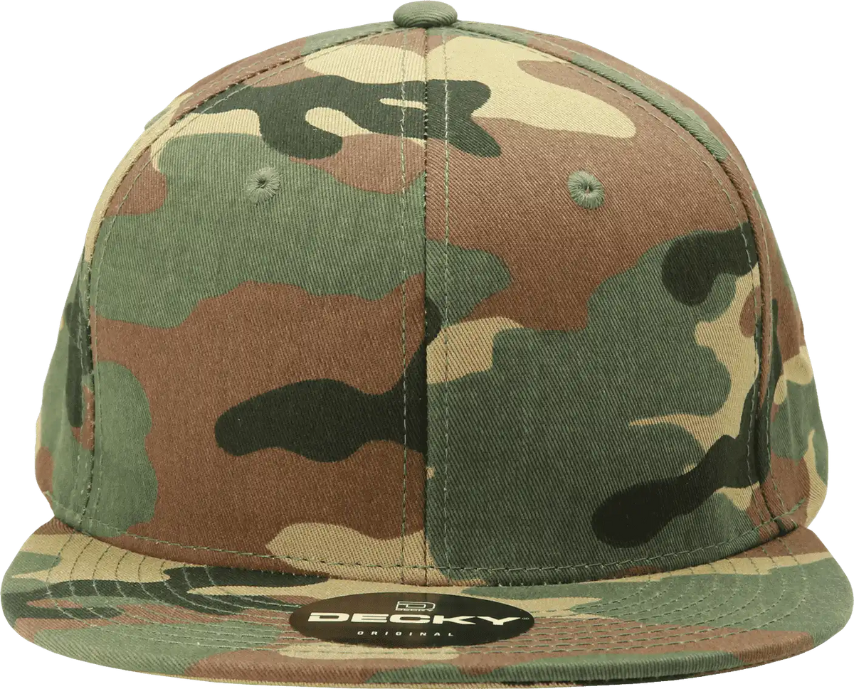 Decky 1047 Digital Camo Snapback Cap - Woodland - one Size Fits Most