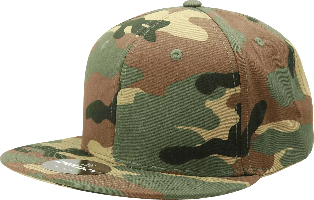 Decky 1047 Digital Camo Snapback Cap - Woodland - one Size Fits Most