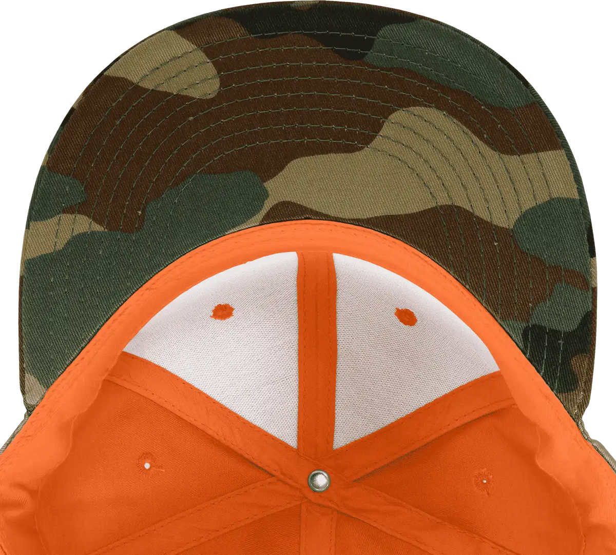 Decky 1047 Digital Camo Snapback Cap - Woodland Orange - one Size Fits Most