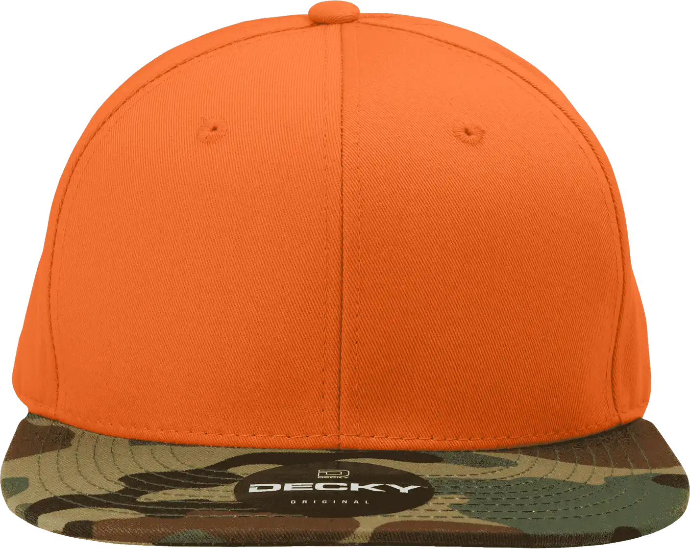 Decky 1047 Digital Camo Snapback Cap - Woodland Orange - one Size Fits Most