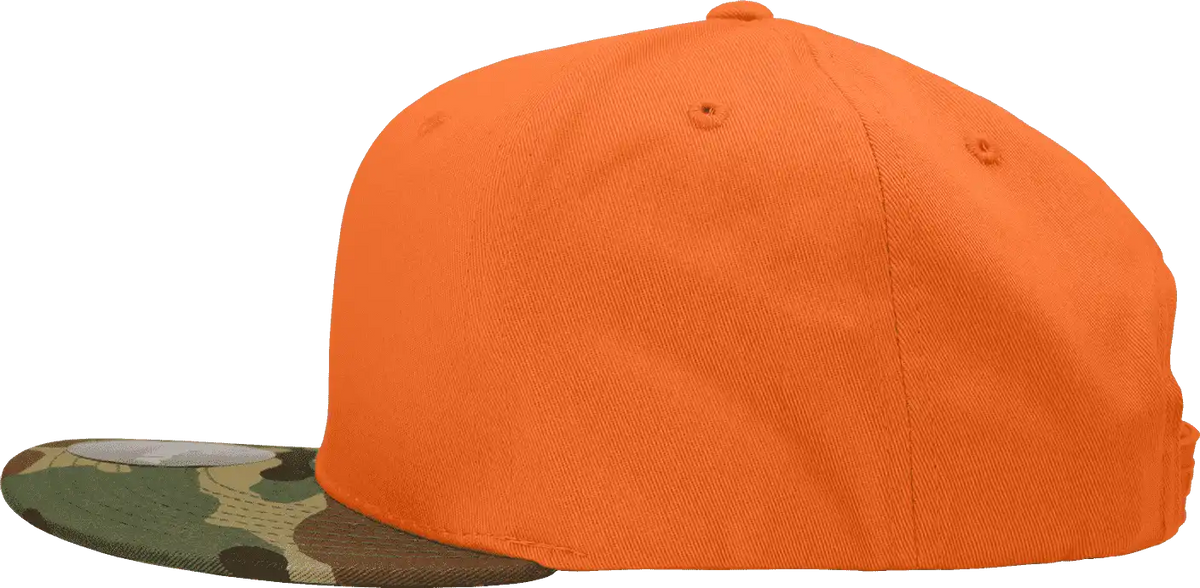 Decky 1047 Digital Camo Snapback Cap - Woodland Orange - one Size Fits Most