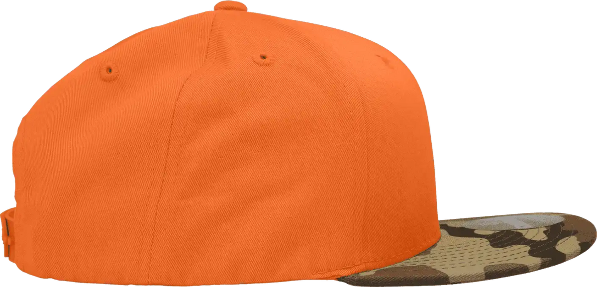 Decky 1047 Digital Camo Snapback Cap - Woodland Orange - one Size Fits Most