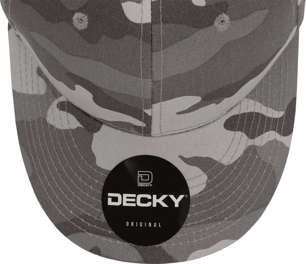 Decky 1048 Camo Curve Bill Baseball Cap Urban / one Size Fits Most