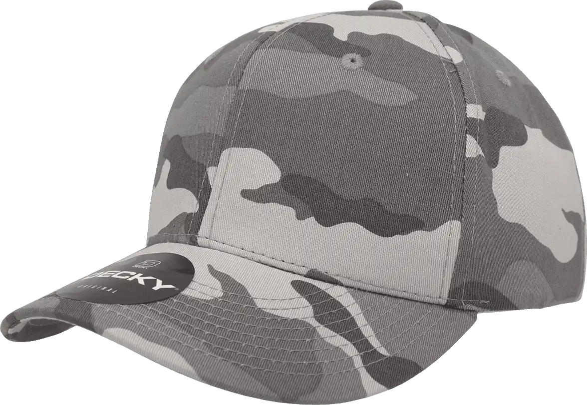 Decky 1048 Camo Curve Bill Baseball Cap Urban / one Size Fits Most