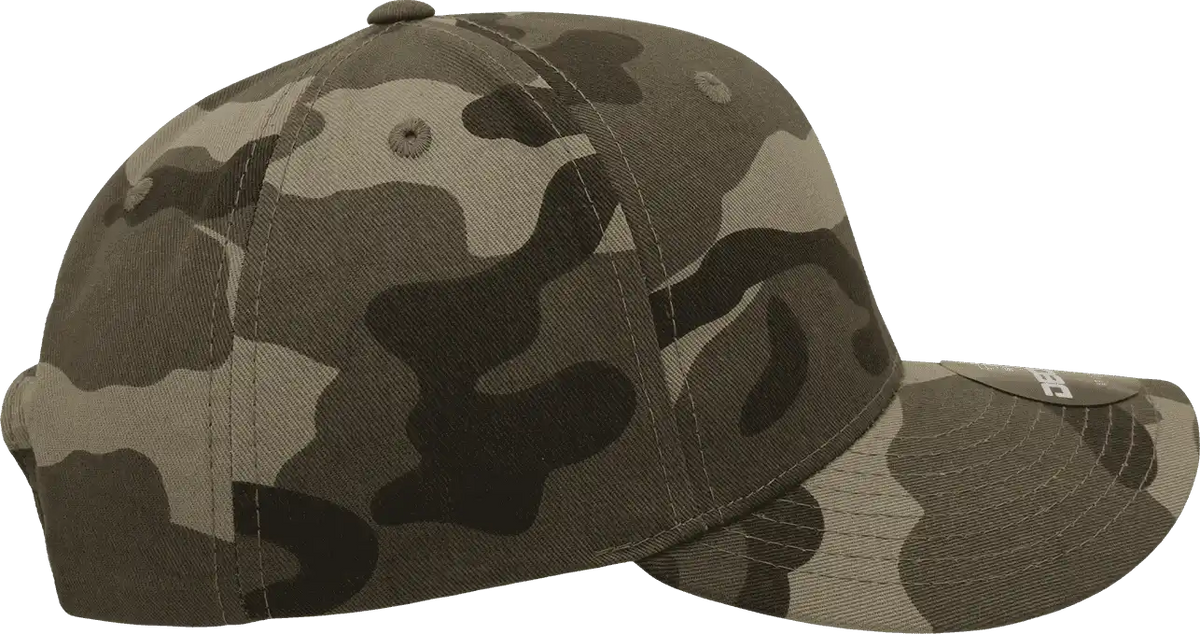 Decky 1048 Camo Curve Bill Baseball Cap Woodland / one Size Fits Most