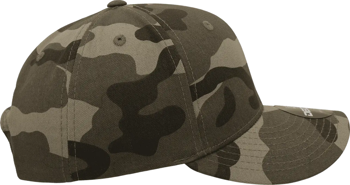 Decky 1048 Camo Curve Bill Baseball Cap - Woodland - one Size Fits Most