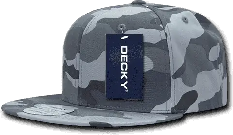 Decky 1049 Camo Cotton Snapback Cap - Urban