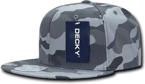 Decky 1049 Camo Cotton Snapback Cap - Urban - one Size Fits Most
