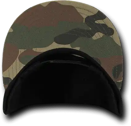 Decky 1049 Camo Cotton Snapback Cap Woodland Black Muti Color / one Size Fits Most