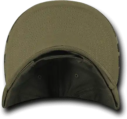 Decky 1049 Camo Cotton Snapback Cap - Woodland Olive - one Size Fits Most