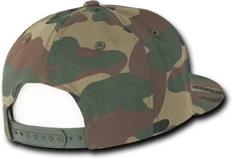 Decky 1049 Camo Cotton Snapback Cap - Woodland - one Size Fits Most