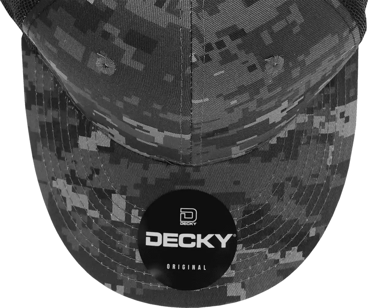 Decky 1054 Cotton Curve Billl Trucker Cap Ntg Camo / one Size Fits Most