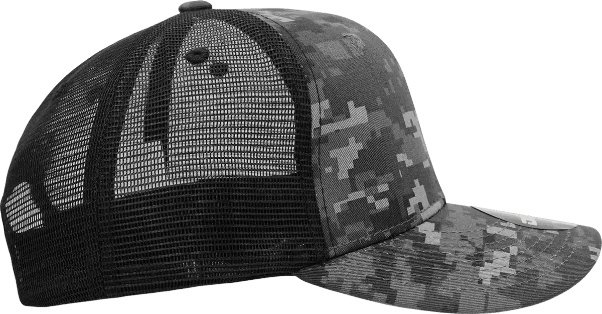 Decky 1054 Cotton Curve Billl Trucker Cap Ntg Camo / one Size Fits Most