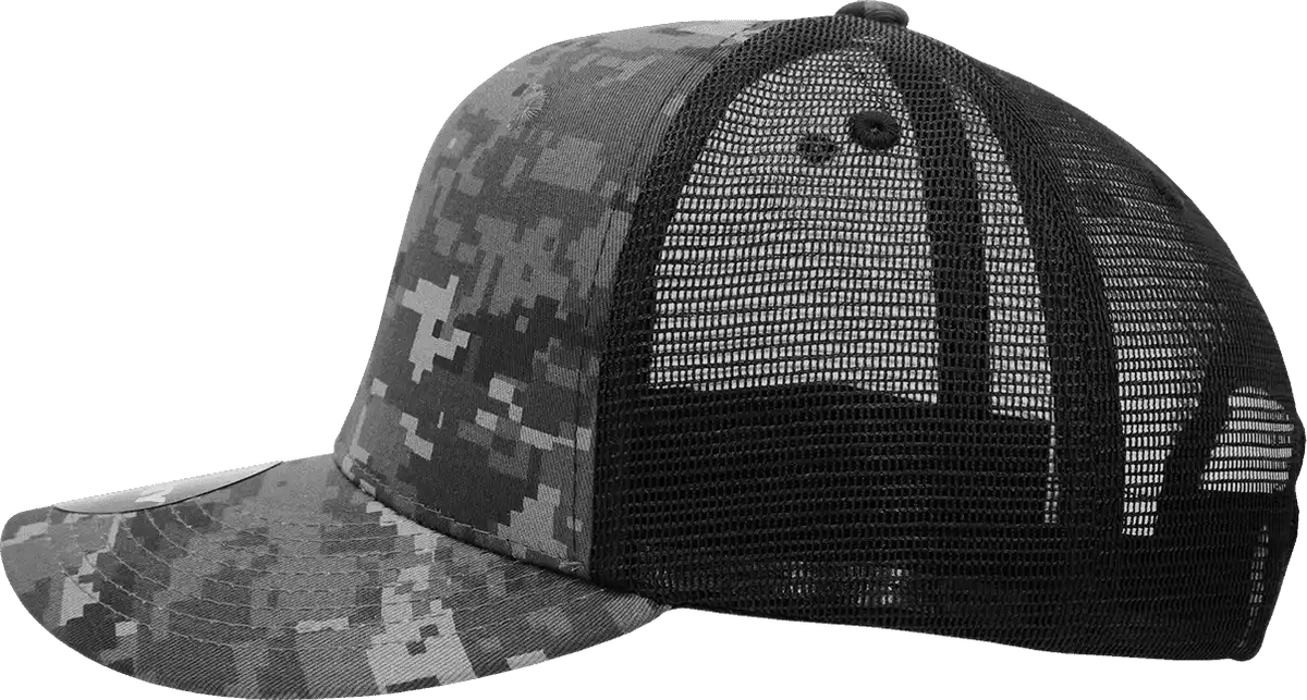 Decky 1054 Cotton Curve Billl Trucker Cap Ntg Camo / one Size Fits Most